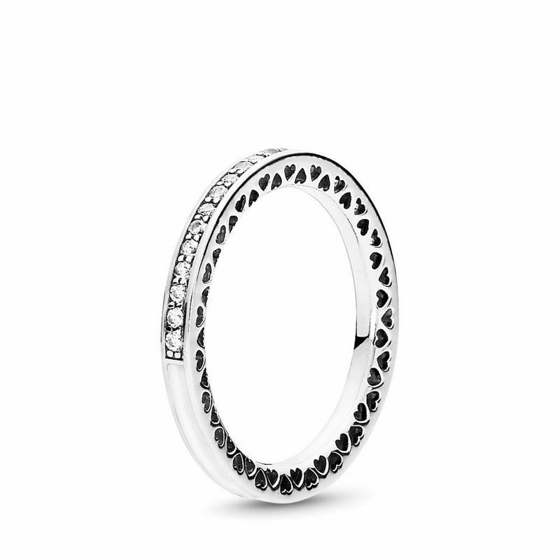Pandora Radiant Hearts Stackable Ring Silver Egypt FS7916253
